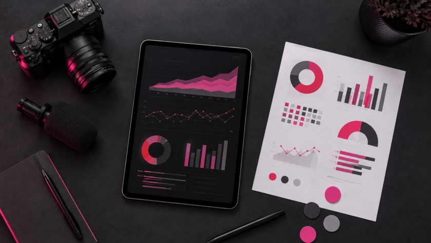 Creator workspace displaying an abstract sponsorship campaign performance report