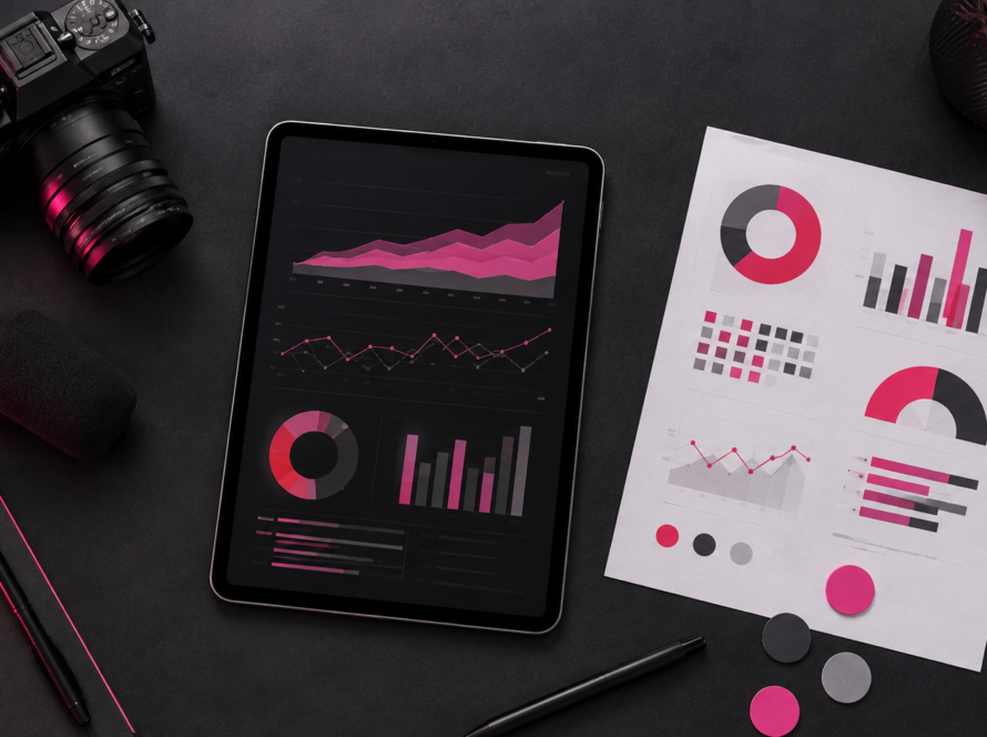 Creator workspace displaying an abstract sponsorship campaign performance report